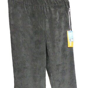 MAC Jeans Chiara Fluid Corduroy Pull On Trouser Pants Gray USA Size 10 EU 40